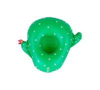 Porte Boisson Gonfable pour Piscine ou Plage, Flotteur, Accessoire d'Eau - Cactus 28x23cm