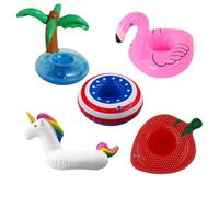 Porte-Boisson Gonflable,5 pièces Porte-gobelet Flottant Porte Gobelet Gonflable Pool Mini Porte-gobelet Gonflable Set Porte-gobelet Gonflable pour Beach Party, fête à thème sur la Plage