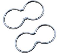 Porte-boissons Cadre Porte-boissons pour Hyundai Veloster 2011-2017 Chrome Argent 2pcs
