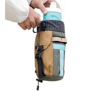 Porte-boissons pour vélo étanche avec poche latérale et rangement | Porte-bouteille d'eau pour rangement de vélo pour poignée de selle route montagne vélo électrique navette extérieur
