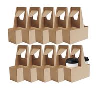 Porte-boissonsEn Carton - Porte-tasse À Emporter, Plateaux De Tasse De boissons| Porte-consommateurs En Papier Jetable, Outil De Service De boissonsÀ Café Multiples, Plateau Pour Contenants De Soda