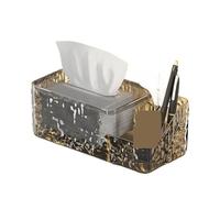 Porte boîte à mouchoirs Boîte à mouchoirs en Forme d'eau ondulée, légère, multifonctionnelle, for Salon, Table thé, Rangement, Usage Domestique(Gray Transparent)