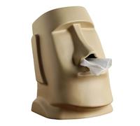 Porte-boîte à mouchoirs Porte-Papier créatif, boîte à mouchoirs en Forme d'île, Statue Pierre, Serviette, Stockage sanitaire 3D innovant Décoration intérieure(Multicolor)