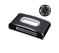 Porte-boîte à mouchoirs Support de mouchoirs for Pare-Soleil Voiture, boîte Suspendue multifonctionnelle for Appui-tête siège arrière en PU Décoration intérieure(Black)