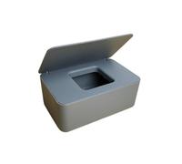 Porte-boîte à mouchoirs Supports de boîte à mouchoirs, Couverture Anti-poussière en Plastique Domestique, Support Humide décoration Décoration intérieure(Dark Grey)