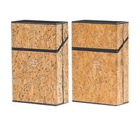Porte-boîte Cigarettes - Case De Style Vintage | PP Boîte De Rangement À L'épreuve De Compression Couche Intérieure | Élégant Boîtier De Conception Rétro | Appuyez Sur Le Couvercle Automatique Ouvert