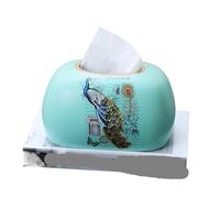 Porte-boîte de mouchoirs Boîte à mouchoirs rétro Porte-Couvercle, Distributeur rectangulaire, étui en Papier, décoration de la Maison Esthétique de Bureau(D)