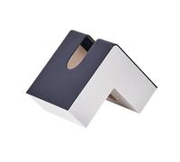 Porte-boîte de mouchoirs Support de boîte à mouchoirs, bibliothèque en Forme L, Distributeur Serviettes Papier for Le Visage Esthétique de Bureau(White)