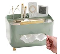 Porte-boîte de Soie, Couvercle de boîte Soie Multifonction avec des Compartiments Élégant Berceau Bureau télécommande pour Les commodes Chambre à Coucher du Salon, Vert, Vert