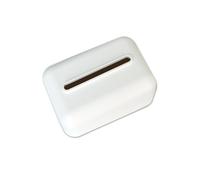 Porte-boîtes à mouchoirs Boîte à mouchoirs couleur pure maison salon toilettes bureau boîte Porte-mouchoirs(Blanc)