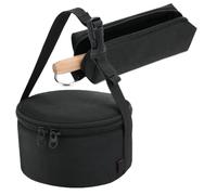 Porte-bol de méditation - Sac rembourré durable - Roulement à fermeture éclair sécurisé - Organisateur de trafic de protection avec poignée renforcée - Mallette pour bol vocal pour yoga, thérapie