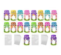 Porte-bonbons de Pâques en pot, cartes à bonbons, texture papier pour enfants, salle de classe, fête et échange