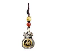 Porte-bonheur chinois, porte-bonheur chinois,Porte-clés Feng Shui 3D rotatif | Porte-clés à caractère chinois, sac à main, sac à dos, pendentif à breloque, pendentif de voiture pour homme