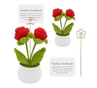 Porte Bonheur Fleurs,Liuer Cadeau De Courage Femme Cadeau Amie Cadeaux De Motivation Femme Cadeaux D'encouragement Ca-deau Persévérance Ca-deaux d'encouragement pour Collègues(C)