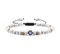 Porte-Bonheur Mauvais œil pour Hommes, Pierre Naturelle, 4mm, œil de Tigre, Perles d'agates de Lave, Bracelets tressés réglables, Bijoux pour Femmes