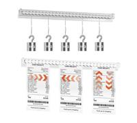 Porte Bons Commande Restaurant,Porte-Commande,Support Bon,2 Pièces Billes Pince Porte Fiches Porte Ticket Commande Montage Mural,Commande Billes Installation Murale pour Reçus Chèques Factures Papier