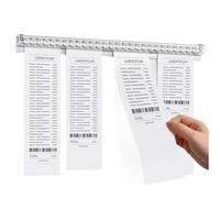 Porte Bons Commande Restaurant, Support Bon, 2 Pièces Billes Pince Porte Fiches Porte Ticket Commande Montage Mural 40cm, Commande Billes Installation Murale pour Reçus Chèques Factures Papier (40cm)