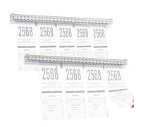 Porte Bons Commande Restaurant, Support Bon, 2 Pièces Billes Pince Porte Fiches Porte Ticket Commande Montage Mural 30cm, Commande Billes Installation Murale pour Reçus Chèques Factures Papier (30cm)