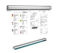 Porte Bons de Commande à Billes 40 cm, Installation Murale, Aluminium Support Bon de Commande Restaurant Installation Murale Catering Porte Bons de Commande pour Reçus Chèques