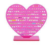 Porte-Boucles d'Oreilles Coeur - Support acrylique pour bijoux d'oreilles - Rangement pour Boucles Pendantes,Pour Femmes, Filles, Dames, Mères, Épouses, Chambre, Coiffeuse, Maison, Boutique, Salon