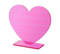 Porte-boucles d'oreilles cœur | Rangement en Acrylique pour Bijoux d'Oreilles | Organisateur de poussettes | Pour Femmes, Filles, Dames, Mères, Épouses, Chambre, Coiffeuse, Maison, Boutique, Salon