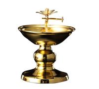 Porte-bougie à thé Butterlamp, support de lampe à beurre pour lampe Ghee | L’bouddhiste fournit un décor de temple | Support de à kérosène de bureau bouddhiste doré, pour chambre à coucher, hall