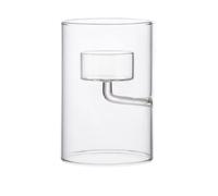 Porte-bougie cylindrique en verre résistant au vent, élégant pour fête de mariage, décoration de table, accessoires de centre de table, support en verre pour arrangements floraux