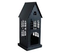 Porte-Bougie de Noël - Décorations De Fête en Métal Creux - Porte-Bougie Pilier De Fête - pour Appartement Salle à Manger Chambre Bureau Porche Coiffeuse Table de Chevet Cheminée