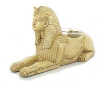 Porte-bougie décoratif - LA CHINEUSE - Sphinx de Gizeh - Résine ivoire - Double usage porte-bougie/statuette - 11x17x7 5 cm