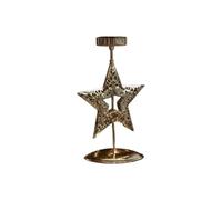 Porte-bougie en fer avec motif fleur de Noël, étoile de flocon de neige, festival, centre de table, bougeoir en métal, design créatif, bougeoir