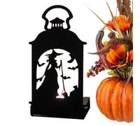 Porte-Bougie Halloween Décoratif Vintage Et Effrayant en Fer Stable