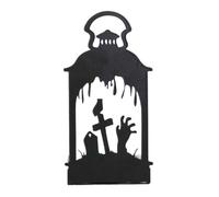 Porte-Bougie Halloween Sorcière en Fer Vintage Effrayant Réutilisable