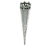 Porte-bougies à piquer Argent Vintage Noël 24cm 4pcs
