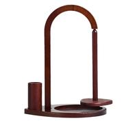 Porte-boule de fil - Support de bobine de fil magnétique - Support vertical - Distributeur de fil pendulaire avec boîte de rangement pour crochet et tricot