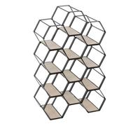 Porte-bouteille ""Arty"" noir 12 bouteilles - Atmosphera createur d'interieur