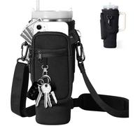 Porte-bouteille avec sac, poche pour bouteille Stanley Cup 100 ml, sac à bouteille d'eau avec poignée, bandoulière réglable...