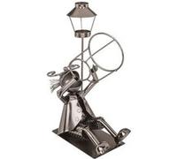 Porte-bouteille buveur sous un réverbère range-bouteille en métal Multi G