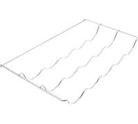 Porte-bouteille chromé pour réfrigérateurs encastré uniquement version avec charnières plates compatible avec Bosch Siemens Neff 177 x 55,8 cm 17005542
