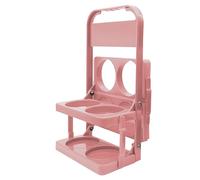 Porte-bouteille de bière pliable - Support portable à 4 grilles pour bouteilles de bière, de vin et d'eau - Panier à main en polypropylène pour l'extérieur, le sport, le cyclisme et les fêtes |