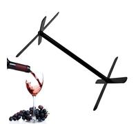 Porte-Bouteille De Comptoir - Fer 16,5×11×9cm | Support De Table Horizontal Pour Une Bouteille Avec Soutien Triangulaire | Rangement À Vin Élégant Pour Amateurs De Vin Et Décoration D'Intérieur