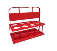 Porte-bouteille de lait - Porte-boissons plistique | Lot de 8 porte-bières | Rack à bière réutilisable pliable Serving and Storage Crates avec poignée Seau à bière pour porte-bouteille de vin