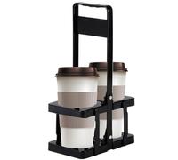Porte-bouteille de lait porteur pour vitrage en verre - porte-bière pliable, poignée portative | 2 bouteilles Whisky vin Carrier, organisateur de pique-nique pour camping, voyage, événements, usage