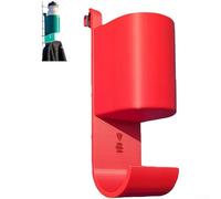 Porte-bouteille de padel de tennis - Support de serviette imprimé 3D de précision pour organisateur d'équipements PLA - Solution de rangement murale - Rose - 9,2 x 8,8 x 20 cm (rouge)