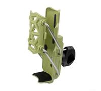 Porte-bouteille de vélo en nylon adaptable avec serrage automatique compatible avec les guidons de 22 à 25 mm pour une utilisation sûre et pratique (vert)