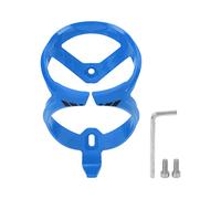 Porte-bouteille de vélo en Polycarbonate, tige de selle, adaptateur de porte-bouteille d'eau pour les longues randonnées en plein air (Bleu foncé)