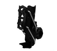 Porte-bouteille de vélo rotatif à 360 degrés en ABS avec pince réglable pour bouteilles de diamètre 32 mm à 77 mm, s'adapte à différents besoins de cyclisme (noir)