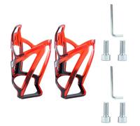 Porte-Bouteille de Vélo ZEACCT, 2 Pièces, Rouge, Polycarbonate, Compatible VTT et Route