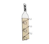 Totally Addict - Support 3 bouteilles Bistrot Noir-Beige, Noir-Beige