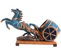 Porte-bouteille de vin créatif rétro en résine pour comptoir de vin, salon, bureau, restaurant, hôtel, décoration (taille : 43 x 13 x 25 cm)