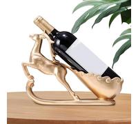 Porte-bouteille de vin de cerf - Porte-figurine de chariot rustique, supports décoratifs en résine | Organisateur de bouteilles support Vintage affichage comptoir cuisine
